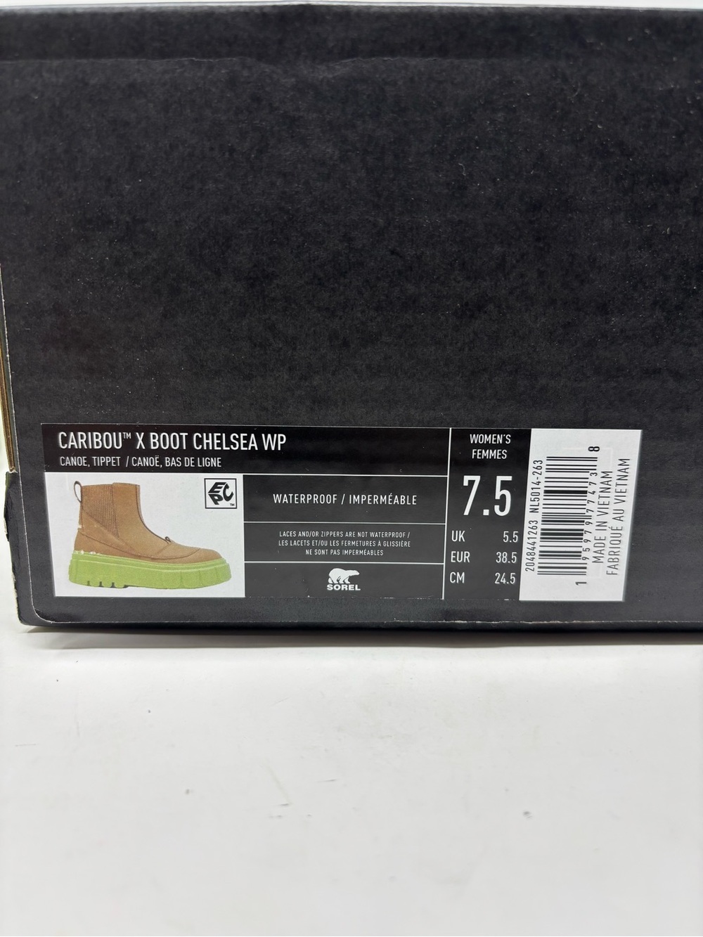 Sorel Caribou X Waterproof Platform Chelsea Boots New In Box - Picture 2 of 12